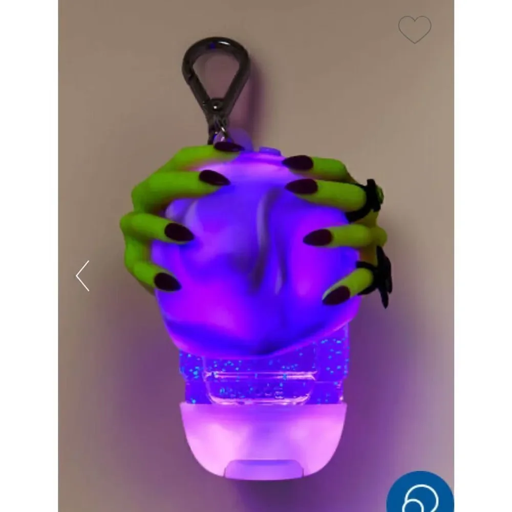 Bath & body works pocketbak holder light up witch hands crystal ball